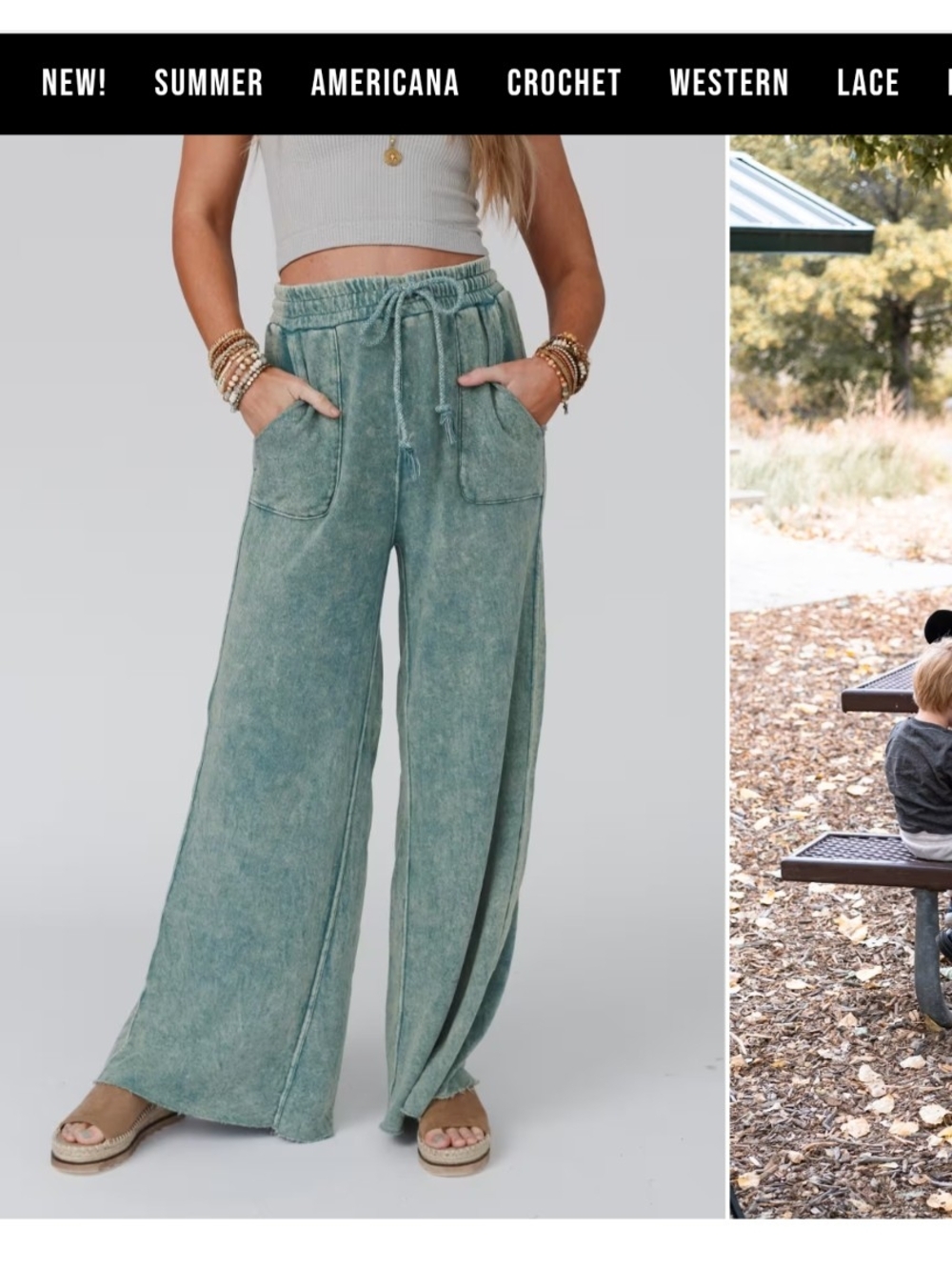 Three Bird Nest Wide Leg Pants